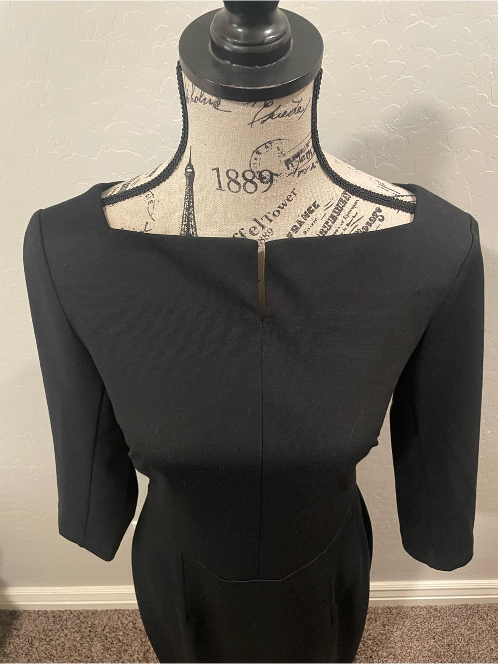 Classic Black Sheath Dress - Picture 2 of 8